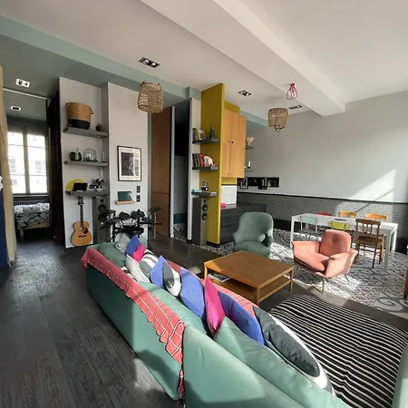 Lyon4 Cocooning Centre Croix Rousse 86m2-4p דירה ליון