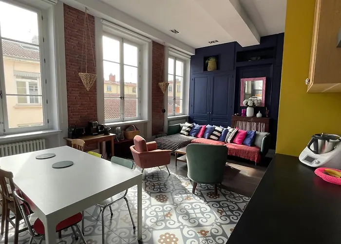 Lyon4 Cocooning Centre Croix Rousse 86m2-4p Appartamento *